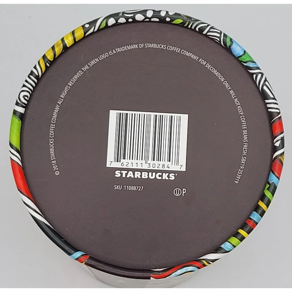 STARBUCKS Laolu Senbanjo Special Edition Espresso Empty Canister & Poster